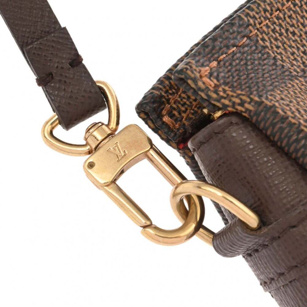 LOUIS VUITTON Brown Damier Canvas Pouch - Picture 10 of 11
